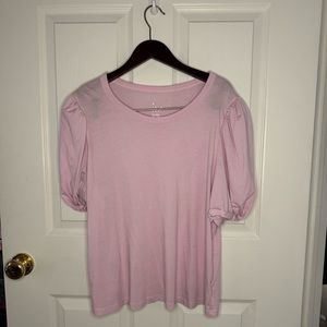 A New Day Pink Puff Sleeve Top